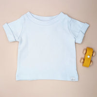 GOTS Certified Cotton Premature Baby T-Shirt - Blue Top / T-shirt Isaac Anthony 