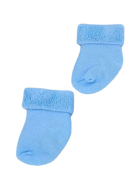 Baby Blue Stay-on Towelling Premature Baby Socks Little Mouse Baby Clothing & Gifts