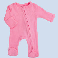 Footed Premature Baby Sleepsuit, Zips & Mitts - Candy Pink Sleepsuit / Babygrow Little Dreamer 