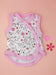 Premature Baby Girl, Incubator Vest, Blossom, Bright Trim Tiny & Small