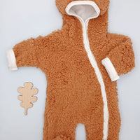 Brown Bear Pramsuit, Tiny Baby & Premature Tiny & Small