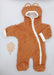 Tiny & Small Fluffy Pramsuit - Brown Snowsuit / Pramsuit Tiny & Small 