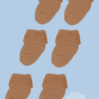 Set of three pairs of socks: Mustard Stay-on Towelling Premature Baby Socks Socks Little Mouse Baby Clothing & Gifts 