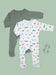 2 Pack Zipped Sleepsuits - Happy Snail and Caterpillar
