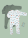 2 Pack Zipped Sleepsuits - Happy Snail and Caterpillar