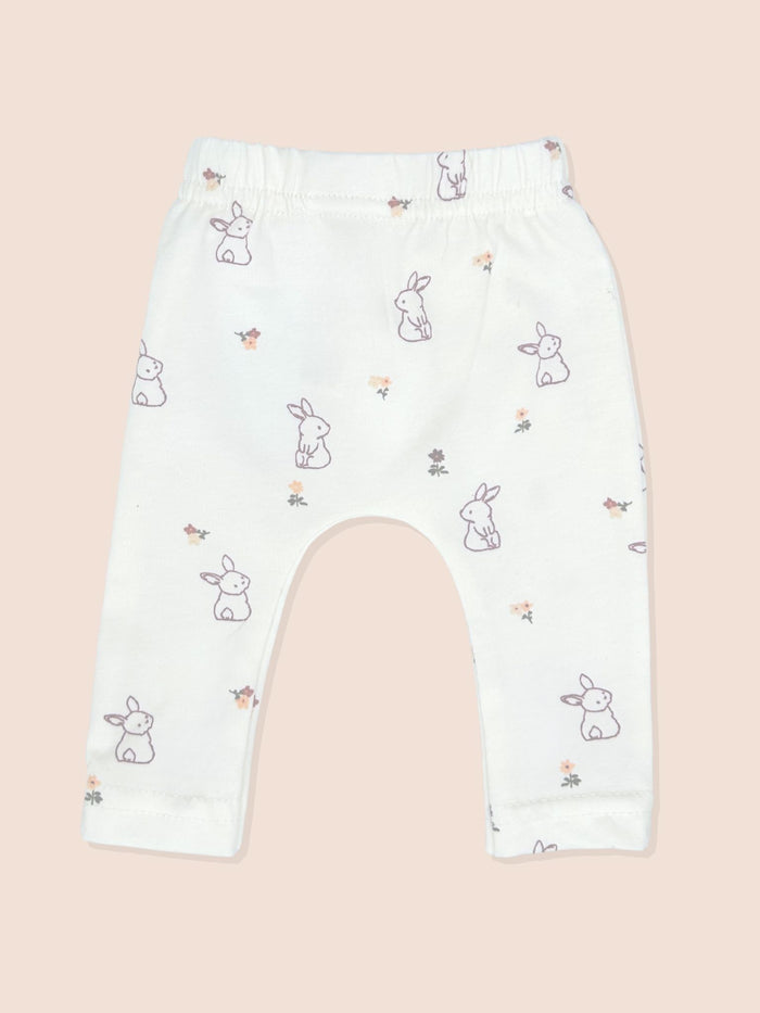 Floral Bunny Leggings  - 2 sizes