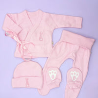 Super Cute 4 Piece Bunny Set - Pink Outfit Little Lumps 