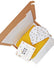 Busy Bees Gift Box - Hat, Muslin and Bath Milk - DESCRIPTION PLS Little Mouse Baby Clothing and Gifts Ltd 