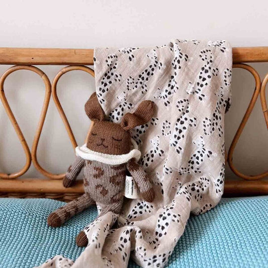 Swaddle Blanket -  Baby Leo - 70 x 70 cm