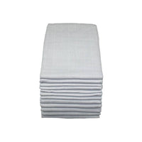 100% Pure Cotton Muslin - 70cm x 70cm - Grey Muslin Muslinz 