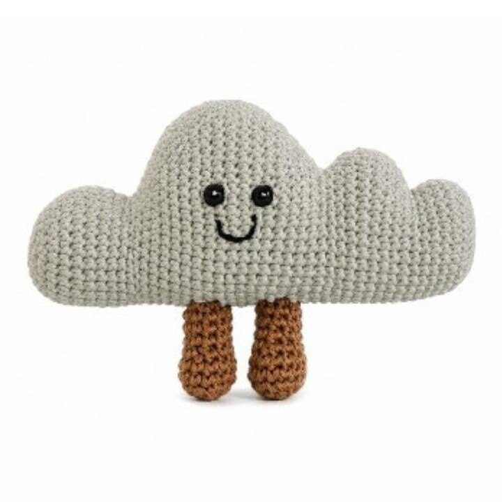 Cloud Baby Rattle, Fair Trade Crochet Organic Cotton