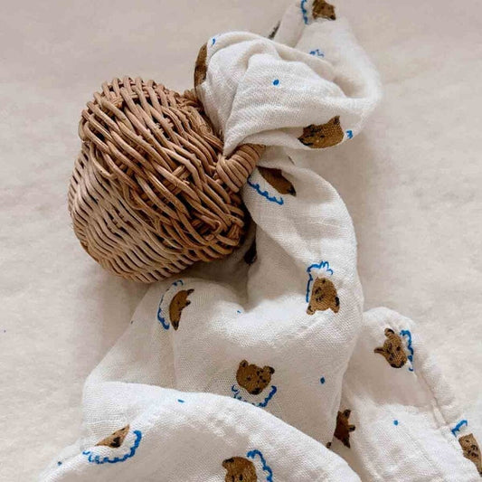 Swaddle Blanket - Teddy - 70 x 70 cm