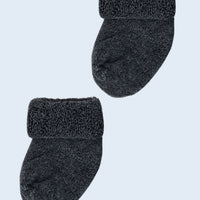 Charcoal Stay-on Towelling Premature Baby Socks Little Mouse Baby Clothing & Gifts