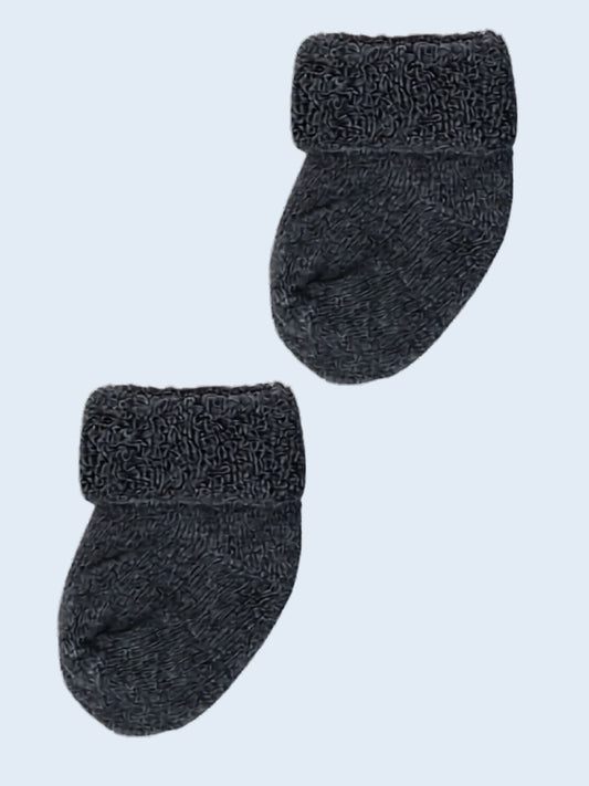 Charcoal Stay-on Towelling Premature Baby Socks Little Mouse Baby Clothing & Gifts