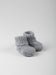 Grey Knitted Booties Booties La Manufacture de Layette 