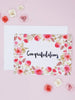 Congratulations, New Baby Card, Floral Watercolour - New baby card - Little Mouse Baby Clothing & Gifts