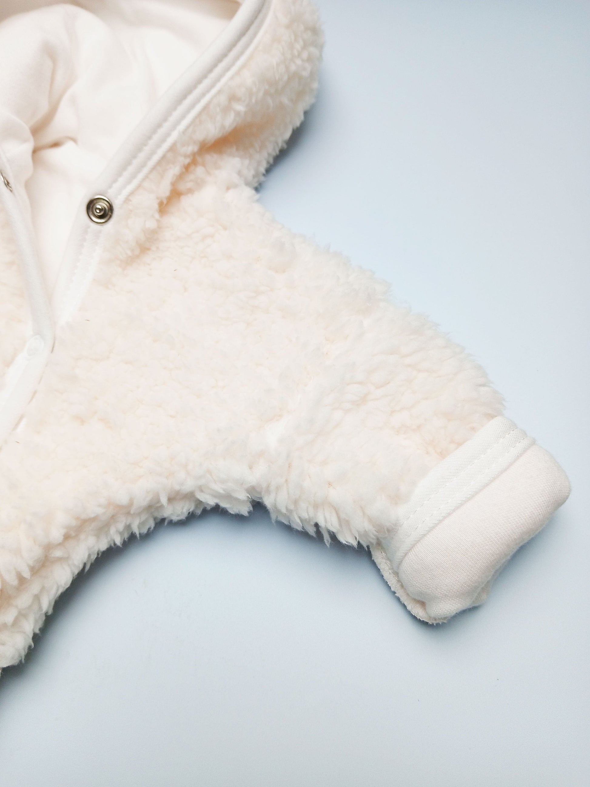 Tiny & Small Fluffy Pramsuit - Cream Snowsuit / Pramsuit Tiny & Small 