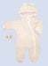 Tiny & Small Fluffy Pramsuit - Cream Snowsuit / Pramsuit Tiny & Small 