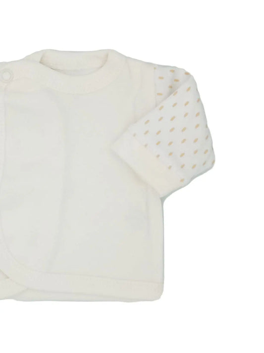 Early Baby Wraparound Top, Cream EEVI