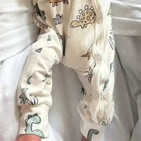 Prem Baby Sleepsuit, Cream Dino Buddies Sleepsuit / Babygrow Tiny & Small 