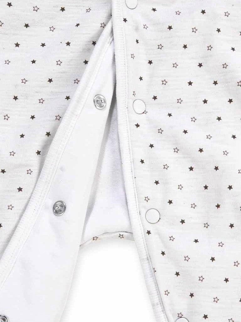 White Starry Snowsuit, Bear Ears on Hood Snowsuit / Pramsuit Dandelion 