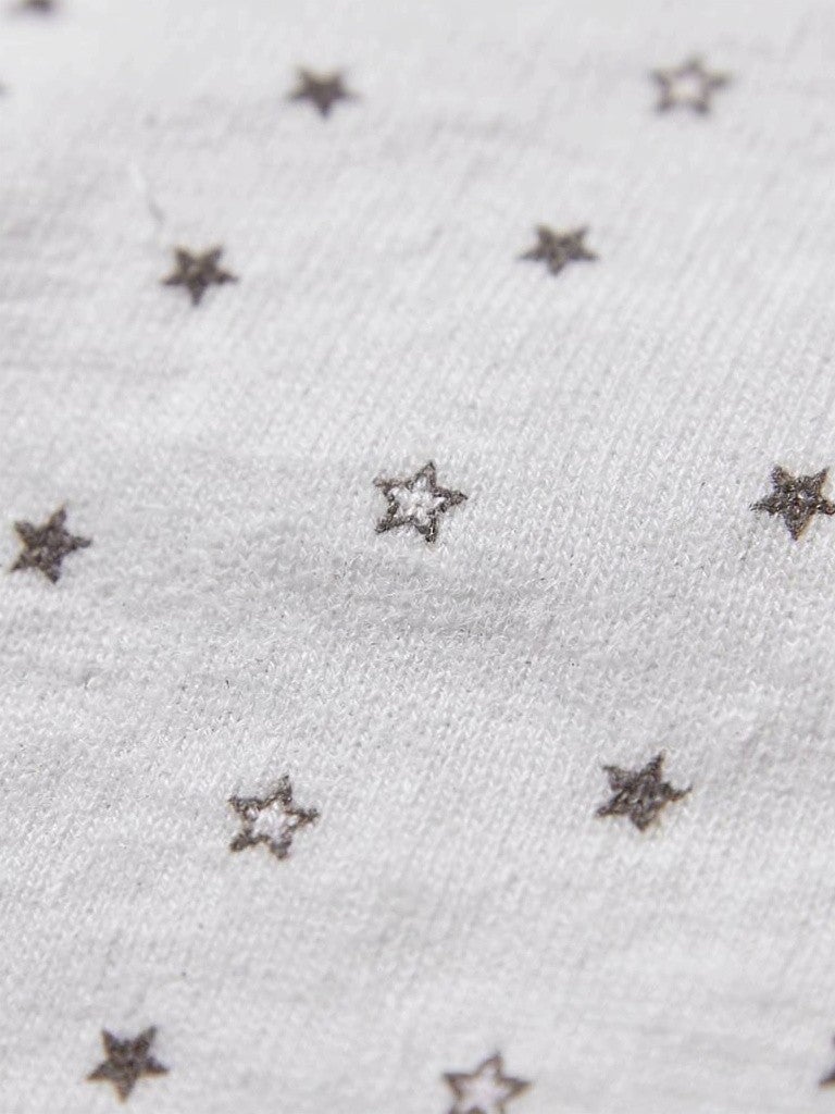 White Starry Snowsuit, Bear Ears on Hood Snowsuit / Pramsuit Dandelion 