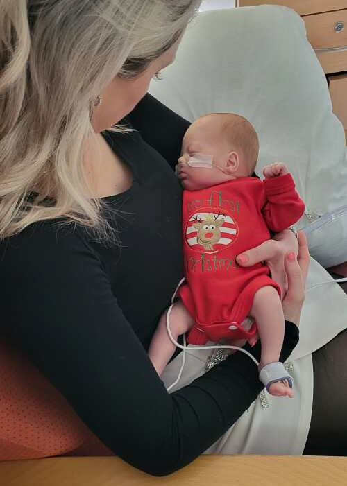 My First Christmas Premature Baby Bodysuit Little Lumps 