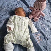 Dungaree & Top Set, Apple Floral, Premium 100% Organic Cotton Dungaree Tiny & Small 