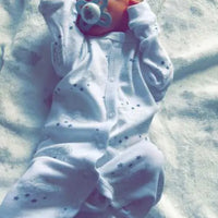 100% Cotton Cloud & Stars Sleepsuit Sleepsuit / Babygrow Soft Touch 