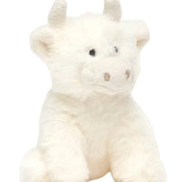 Scottish Highland Cow Soft Plush Toy Mini Cream -13cm tall Toy Jomanda 
