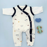 Dungaree & Top Set, Pet Pals - Navy Blue - WAITING FOR IT TO ARRIVE! Dungaree Tiny & Small 