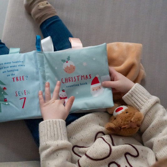 Ziggle Christmas Counting Soft Book Swaddle Blanket Ziggle Baby 