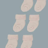 Set of three pairs of socks: Dark cream Towelling Stay-on Premature Baby Socks Socks Little Mouse Baby Clothing & Gifts 