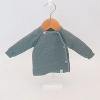 Knitted Dark Grey Cardigan Cardigan / Jacket La Manufacture de Layette 