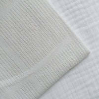 Bright Bots Cellular Blankets 100% Cotton White - 90cm x 75cm Muslin Muslinz 