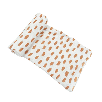 Muslinz Bamboo Organic Cotton Muslin Swaddle - Copper Spot - 120x120cm Muslin Muslinz 
