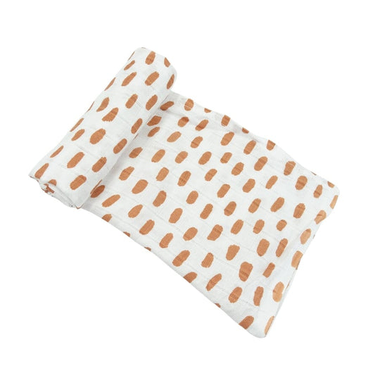 Muslinz Bamboo Organic Cotton Muslin Swaddle - Copper Spot - 120x120cm Muslin Muslinz 