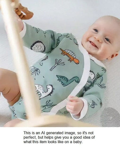 Bodysuit, Dino Buddies, Teal Bodysuit / Vest Tiny & Small 