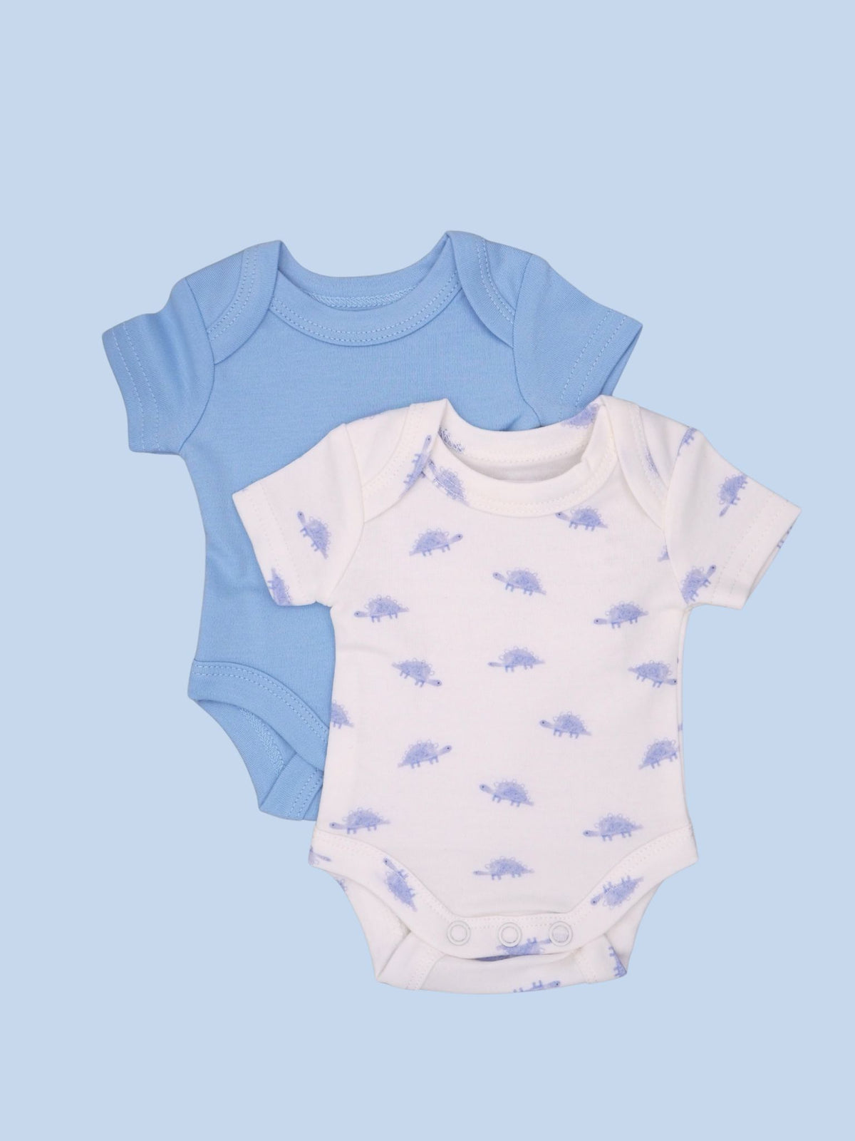 Premature baby Vest 2 pack, Dino & Blue