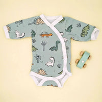 Bodysuit, Dino Buddies, Teal Bodysuit / Vest Tiny & Small 