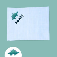 'Dino Discovery' 100% Pure Cotton Muslin - 70cm x 70cm - One Muslin Muslin Little Mouse Baby Clothing & Gifts 