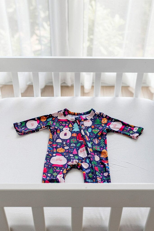 Christmas Premature Baby Zipped Footed Sleepsuit, Odell Cotton Sleepsuit / Babygrow Little Dreamers 