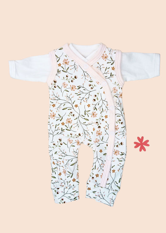 Dungaree & Top Set, Blossom Tiny & Small