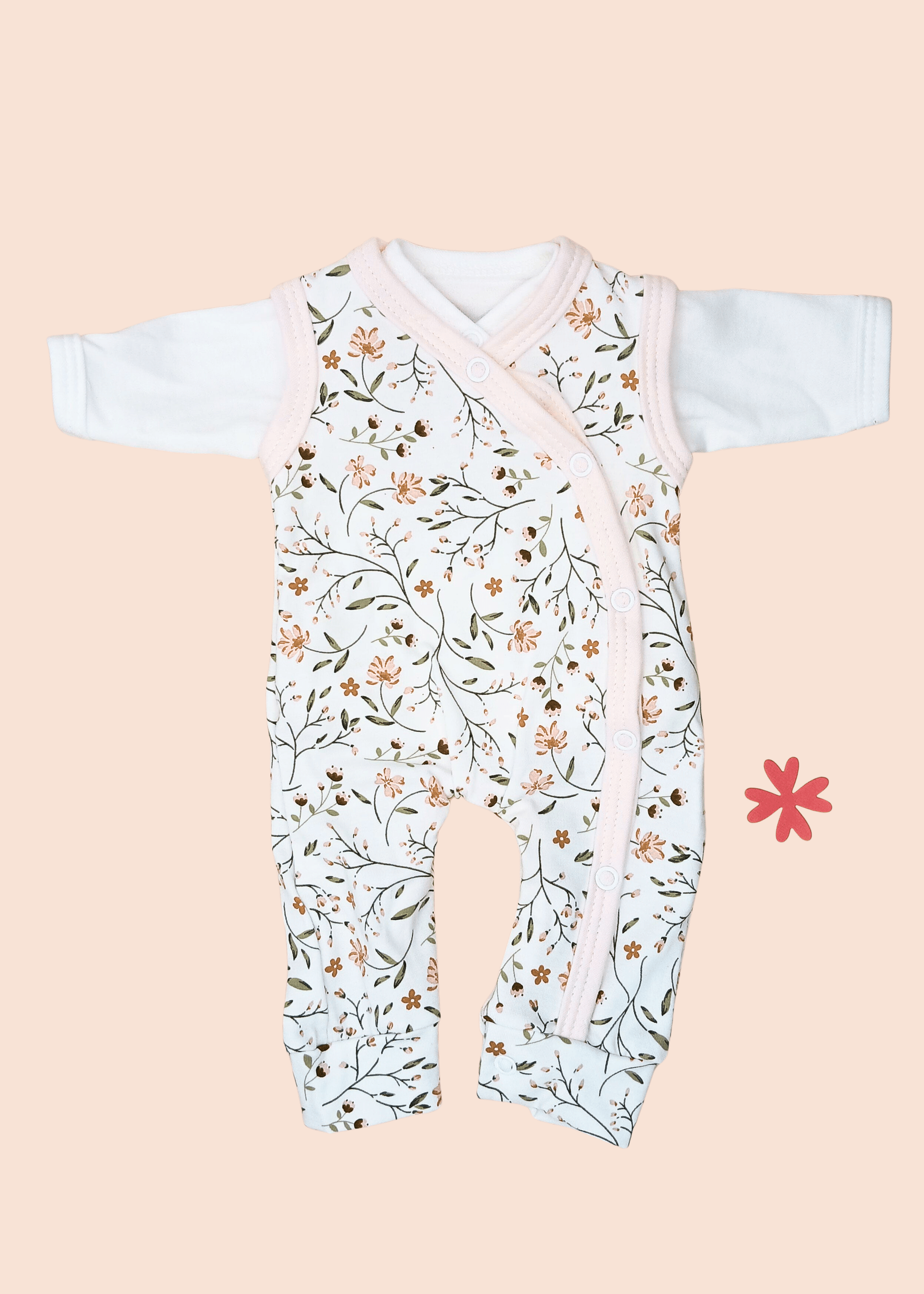 Dungaree & Top Set, Blossom Dungaree Tiny & Small 