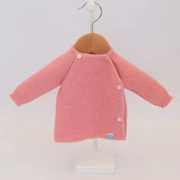 Knitted Dusky Pink Cardigan Cardigan / Jacket La Manufacture de Layette 