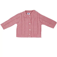 Dusty Pink Cable Knit Cardigan Cardigan / Jacket Beebo 