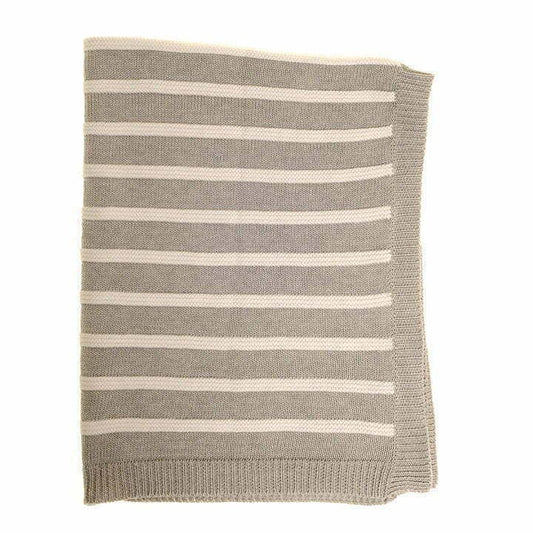 Ziggle Baby - Grey and White Stripes Blanket Blanket Ziggle Baby 