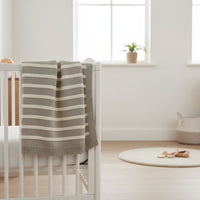 Ziggle Baby - Grey and White Stripes Blanket Ziggle Baby