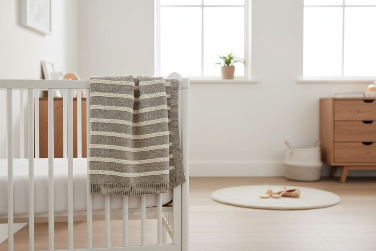Ziggle Baby - Grey and White Stripes Blanket Ziggle Baby