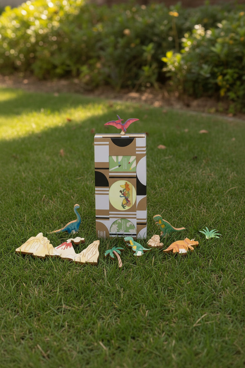 Make Your Own Dinosaur Scene Craft Kit Sibling Gifts Cotton Twist 